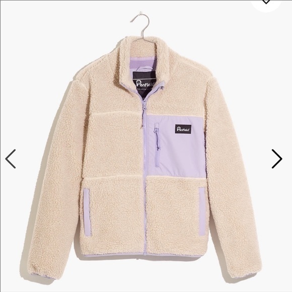 💋Madewell Penfield fleece Sherpa jacket. Size XS